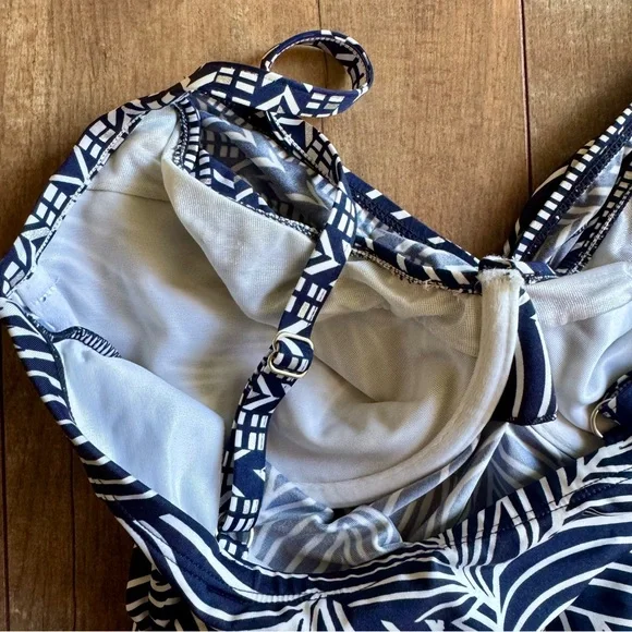 Miraclesuit Lush Lanai Love Knot Underwire Tankini Swimsuit Top Size 10 - Picture 5 of 10